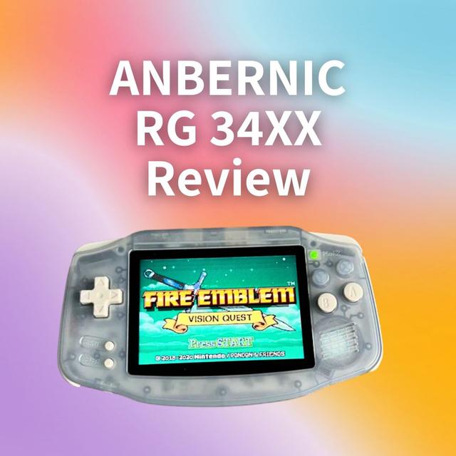 ANBERNIC RG 34XX Review: Modern Retro Gaming Handheld for Game Boy Advance Games